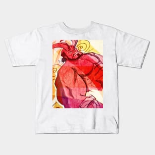 Art of hellboy painting comic Kids T-Shirt